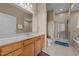 Bathroom features a large vanity and walk-in shower at 317 W Morgan Street # 405, Raleigh, NC 27601