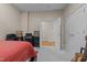 Bedroom with doors to hallway and closets at 317 W Morgan Street # 405, Raleigh, NC 27601
