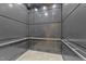 Clean and modern elevator interior at 317 W Morgan Street # 405, Raleigh, NC 27601