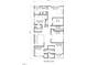 Second floor plan featuring bedrooms, bathrooms, laundry, and balcony layouts with dimensions at 324 Waldo St, Cary, NC 27511