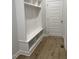 Convenient mudroom with built-in bench and storage at 3601 River Watch Ln, Franklinton, NC 27525