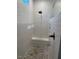 Spa-like shower with pebble floor and bench at 3601 River Watch Ln, Franklinton, NC 27525