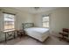 Bedroom with double bed, window, and small table at 610 Denim Dr, Erwin, NC 28339