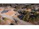Aerial view of the home and its location in town at 610 Denim Dr, Erwin, NC 28339