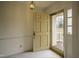 Light and airy entryway with front door view at 610 Denim Dr, Erwin, NC 28339