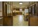 Kitchen with wood cabinets and tile floor at 610 Denim Dr, Erwin, NC 28339
