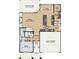 First floor plan showcasing a spacious Gathering room and kitchen at 147 Charlotte Knoll St # 14, Zebulon, NC 27597