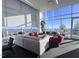 Relaxing club room with comfortable seating and city views at 110 N Corcoran St # 2104, Durham, NC 27701