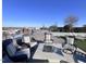 Rooftop terrace with fire pit and seating at 110 N Corcoran St # 2104, Durham, NC 27701
