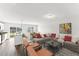 Open living space with dining area and kitchen featuring an island with barstool seating at 119 Central Townes Way # 301, Raleigh, NC 27603