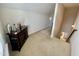 Bonus room with carpet flooring and access to other rooms at 1936 Sinclair Trce, Burlington, NC 27215