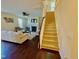 View of carpeted stairs leading to the second floor at 1936 Sinclair Trce, Burlington, NC 27215