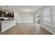 Bright dining room with hardwood floors and sliding glass doors at 21 Nettle Ln # 252, Clayton, NC 27520
