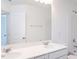 Clean bathroom with double vanity and large mirror at 272 Sweetbay Tree Dr, Wendell, NC 27591