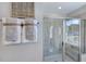 Bathroom with walk-in shower and double vanity at 274 Sweetbay Tree Dr, Wendell, NC 27591