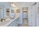 Double vanity bathroom with walk-in closet at 274 Sweetbay Tree Dr, Wendell, NC 27591