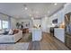 Modern kitchen with stainless steel appliances and white cabinets at 274 Sweetbay Tree Dr, Wendell, NC 27591