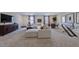 Large rec room with sectional sofa and game table at 274 Sweetbay Tree Dr, Wendell, NC 27591
