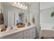 Double vanity bathroom with soaking tub and separate shower at 3018 E Cotton Gin Dr, Clayton, NC 27527