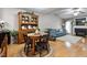 Cozy dining area with hardwood floors and a wood hutch at 3018 E Cotton Gin Dr, Clayton, NC 27527