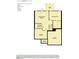 Basement floor plan featuring a recreation room, bedroom, and unfinished storage at 4408 Emeline Way # 34, Fuquay Varina, NC 27526