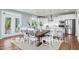 Kitchen and dining area with wooden table at 54 Cultivator Ct, Angier, NC 27501
