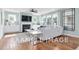 Bright living room with fireplace and large windows at 54 Cultivator Ct, Angier, NC 27501
