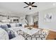 Spacious living room, open to kitchen and stairs at 54 Cultivator Ct, Angier, NC 27501