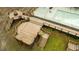 An aerial view of a large deck and pool area at 72 Beverly Dr, Durham, NC 27707