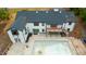 Aerial view of home, pool, and deck combo at 72 Beverly Dr, Durham, NC 27707