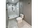 Modern bathroom with a glass shower, and updated fixtures at 72 Beverly Dr, Durham, NC 27707