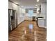 Modern kitchen with white cabinets, stainless steel appliances at 72 Beverly Dr, Durham, NC 27707