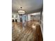 Hardwood floors, open concept living and kitchen area at 72 Beverly Dr, Durham, NC 27707