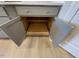 Custom kitchen cabinets with storage and slide out shelves at 82 N Stagecoach Dr, Wendell, NC 27591