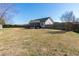 Spacious backyard with a shed, offering extra storage and potential at 110 Mocha Ln, Clayton, NC 27520