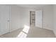 Neutral bedroom with carpet and a large doorway visible at 1305 Turks Head Ct, Zebulon, NC 27597
