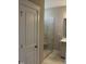 Bathroom with a large glass shower and modern vanity at 1410 Reading Ct # 92Kl, Burlington, NC 27217