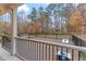 Spacious deck with wooded backdrop, perfect for outdoor enjoyment at 1726 Rapids Ct, Franklinton, NC 27525