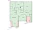 Detailed second-floor plan with multiple bedrooms and bathrooms at 1726 Rapids Ct, Franklinton, NC 27525