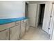 Bathroom featuring new cabinets with modern hardware and neutral color at 173 Grove Township Way, Angier, NC 27501