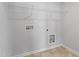 Laundry room featuring wire rack shelving and hookups for washer and dryer at 173 Grove Township Way, Angier, NC 27501