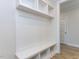 Mudroom/Entryway features built-in storage and convenient bench seating at 1813 Bright Lantern Way, Wendell, NC 27591