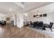 Formal dining room with a wood table, six chairs, and hardwood floors at 204 E Fountainhead Ln, Garner, NC 27529