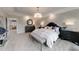 Large main bedroom with plush carpet and seating area at 204 E Fountainhead Ln, Garner, NC 27529