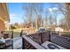 Deck with seating area overlooking the backyard at 307 E Jackson St, Mebane, NC 27302