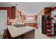 Kitchen features a breakfast bar and modern appliances at 307 E Jackson St, Mebane, NC 27302