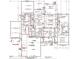Detailed first floor plan showcasing the home's layout, including kitchen, bedrooms, and living spaces at 3925 Cedar Knolls Dr, Youngsville, NC 27596