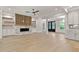 Spacious living room features a fireplace, built-in shelving, and an open-concept design at 3925 Cedar Knolls Dr, Youngsville, NC 27596