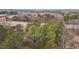 High-angle aerial view of property and surrounding landscape at 416 N Cheatham St, Franklinton, NC 27525