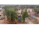 Wider aerial view of neighborhood showing house location and road at 416 N Cheatham St, Franklinton, NC 27525
